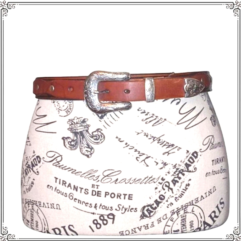 Vintage Brown Leather & Silver Western Cowgirl Belt